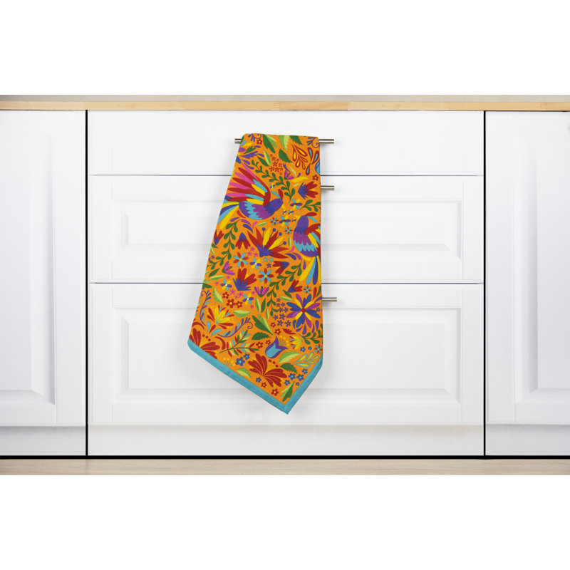 Mexican Flowers Cotton Dish Cloth Kitchen Towel