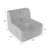 Berlare Upholstered Compression Beige Corduroy Modular Singler Armless Accent Chair – Fully Compressed, No Assembly Required-1798554504