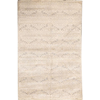 Luxa Hand Knotted Beige Area Rug