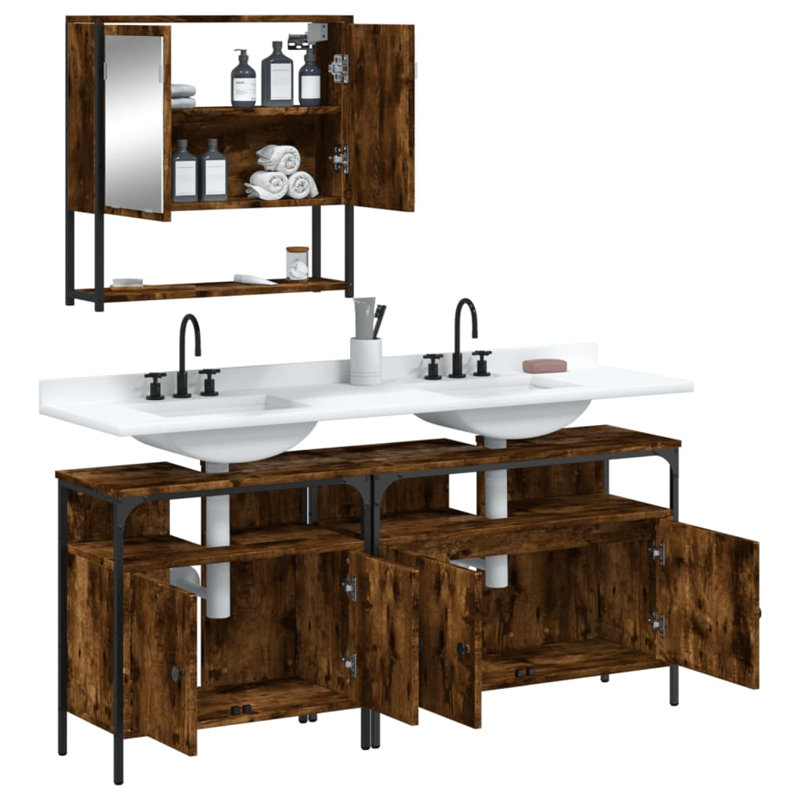 Spaeth Bathroom Furniture Suite, Smoked Oak