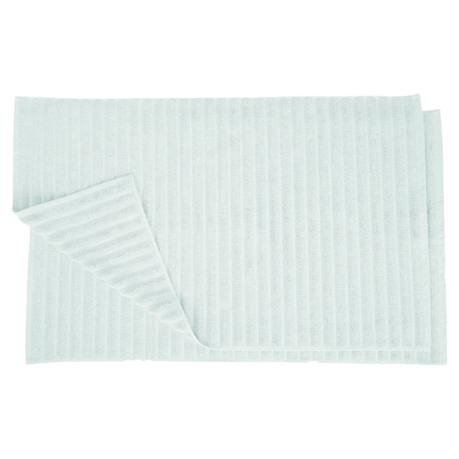 Pardue Cotton Bath Mat, Aqua Marine, Solid Color