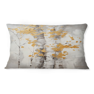 Coussin Tree Tree Whispers Of Grey & Yellow I - Tree