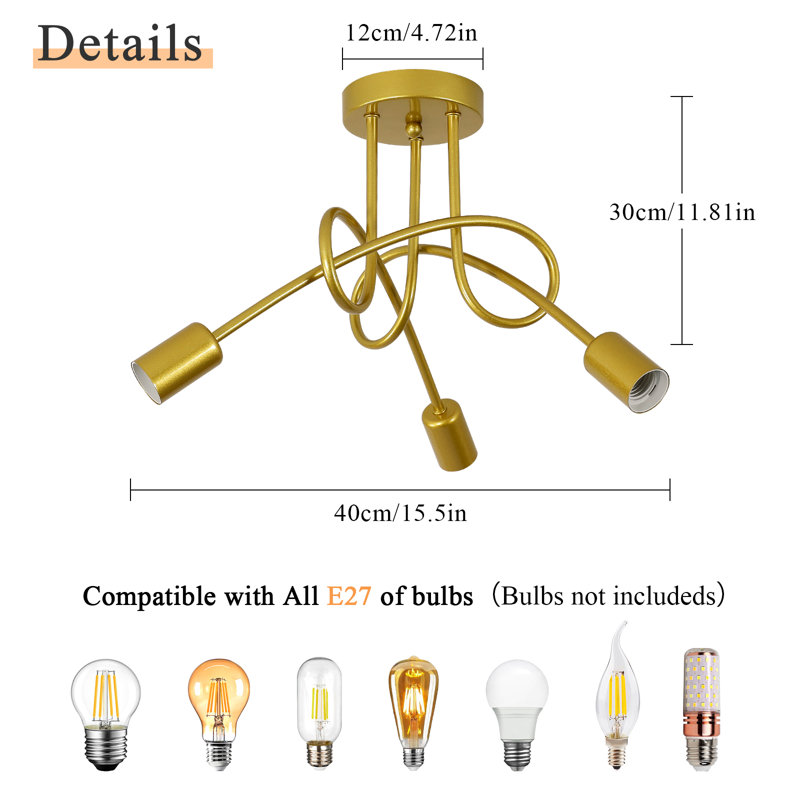 Coulterville Semi Flush Mount