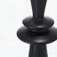 Lampe de table noire en aluminium D15 x 26,7 po avec deux accents ronds variables et abat-jour tambour blanc, assemblage de l'abat-jour requis