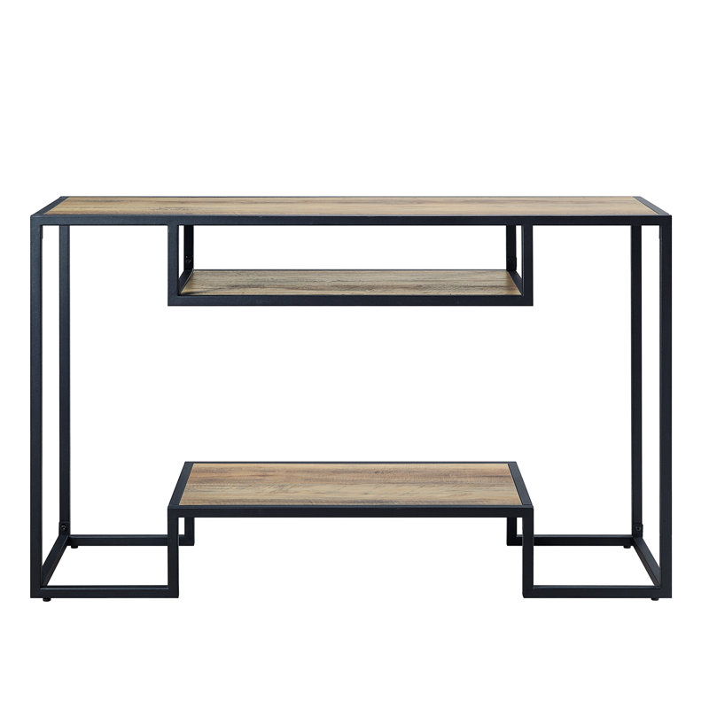 Console Table With 2 Storage Shelves