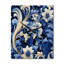 Horloge murale florale victorienne bleue et blanche-1530686417