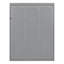 Grand lit escamotable mural avec tablettes, gris