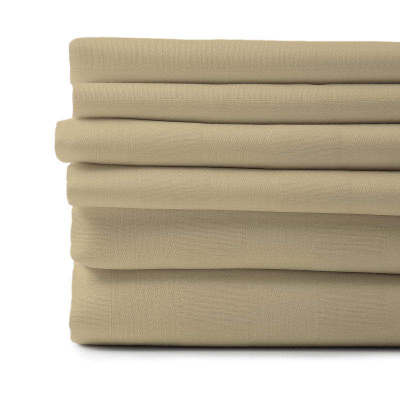 Ensemble de draps en micro-fibre, Crème, Double
