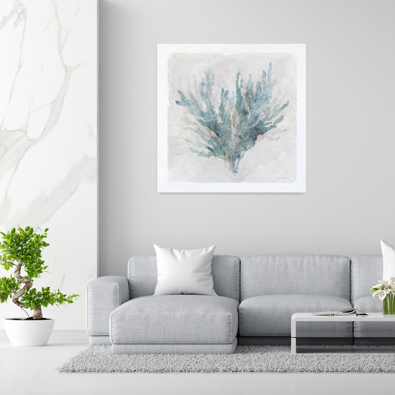 Art mural contemporain abstrait Calm Coral II