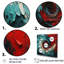 «Red Blue Majestic Motion Spiral II - Abstract Spirals», art mural-95909632-95909637