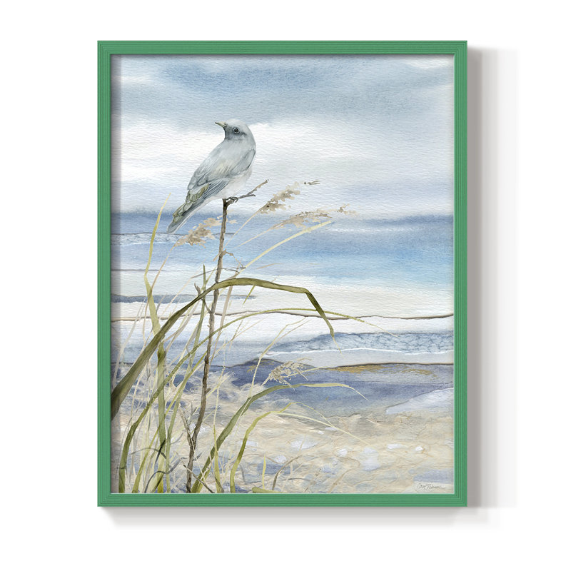 Seaside Rest I, reproduction encadrée - bois massif, Vert, H 10 po x l 8 po