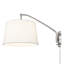 Lampe murale avec bras pivotant 1 lumière Ryleigh en étain blanc moderne-106900594-106900592