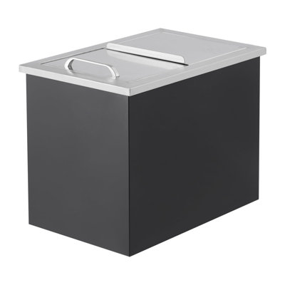 304 Stainless Steel Drop-in Ice Chest – Large-Capacity Outdoor Kitchen Cooler, Food-Safe Countertop Beverage Cooler, Bar Drink Cooler & Patio Party Ice Storage Bucket