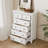 Farmhouse 6-Drawer Storage Dresser with Rustic Wood Finish for Bedroom or Living Room-1730581534