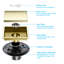 Drain de douche carré 6 po-96897120