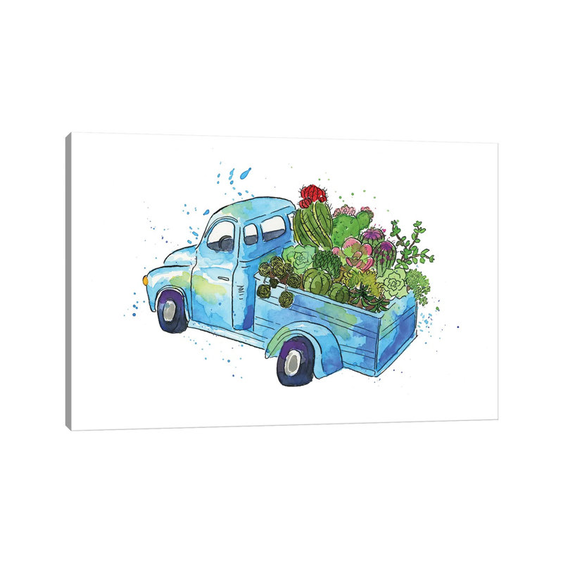 Flower Truck I by Catherine McGuire - Wrapped Canvas Print, 152.5 cm H x 101.5 cm W