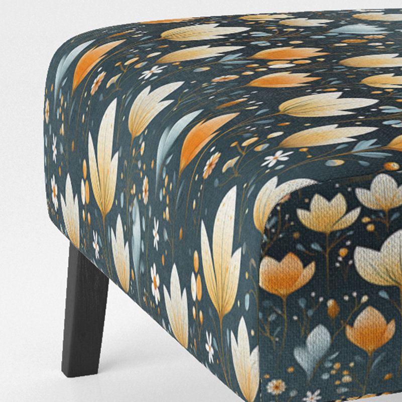 Fauteuil de chambre scandinave Botanical Collage III