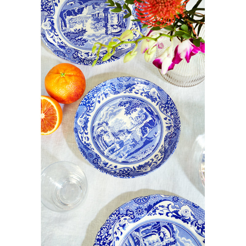 Classic Blue Italian Pasta Bowl