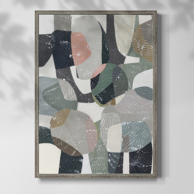 «Settle Me Down I» par Coco Good - reproduction d'art encadrée sur bois massif, 11" H x 9" W