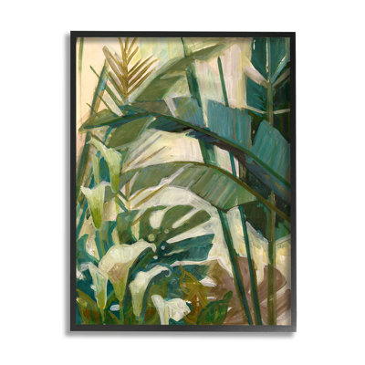 " Tropical Jungle Plant Leaves " by Elaine Vollherbst-Lane