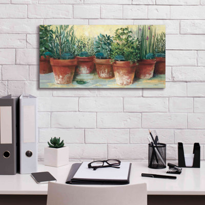Aarit " Potted Herbs II " by Carol Rowan