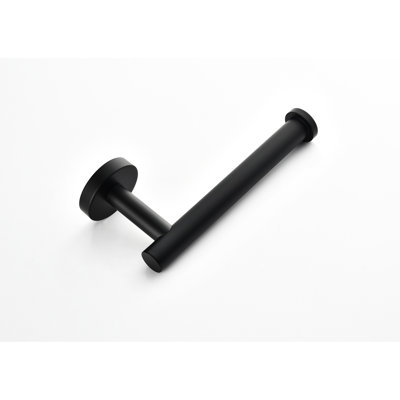 Porte-papier hygiénique mural en acier inoxydable noir mat 2 pièces - 2 pièces