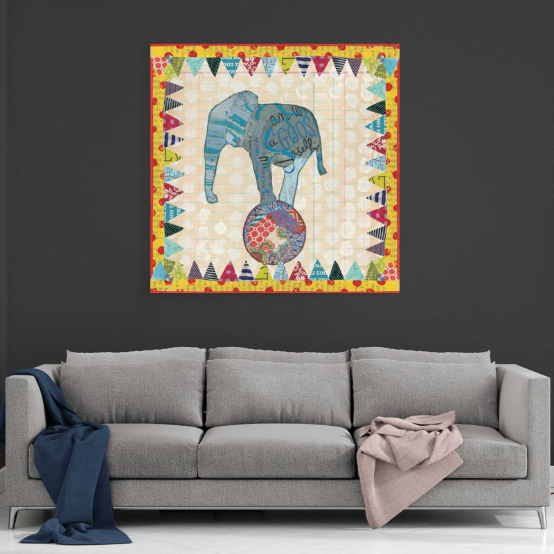 «Circus Fun II» par Courtney Prahl - reproduction non encadrée, H 36 po x l 36 po x P 0,2 po