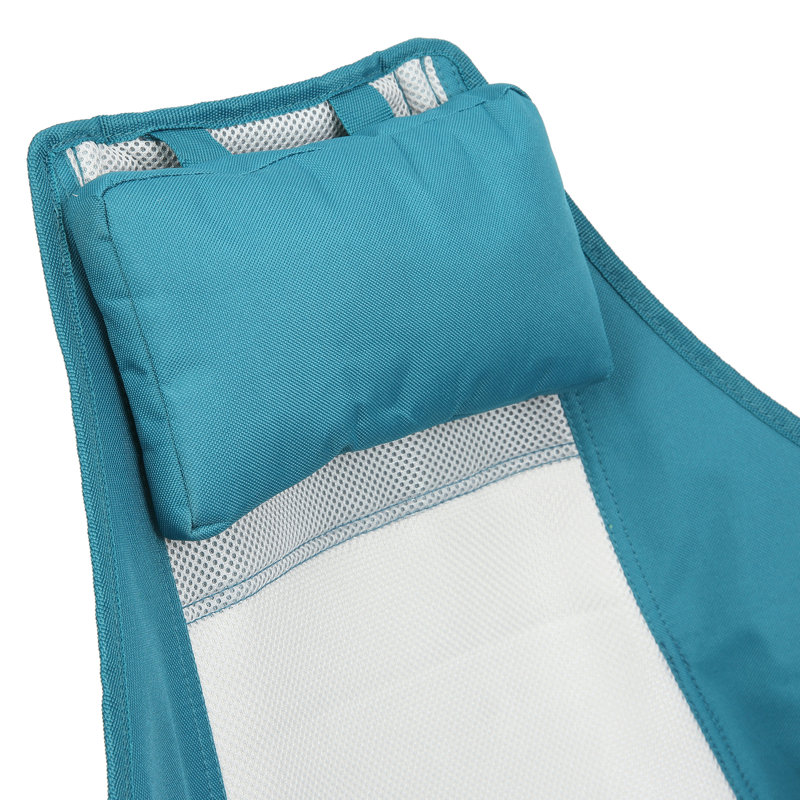 Chaise de camping pliante et portable avec dossier réglable, sac de transport, bleue, idéale pour le croquet extérieur (lot de 2), fauteuil inclinable et frisbee.