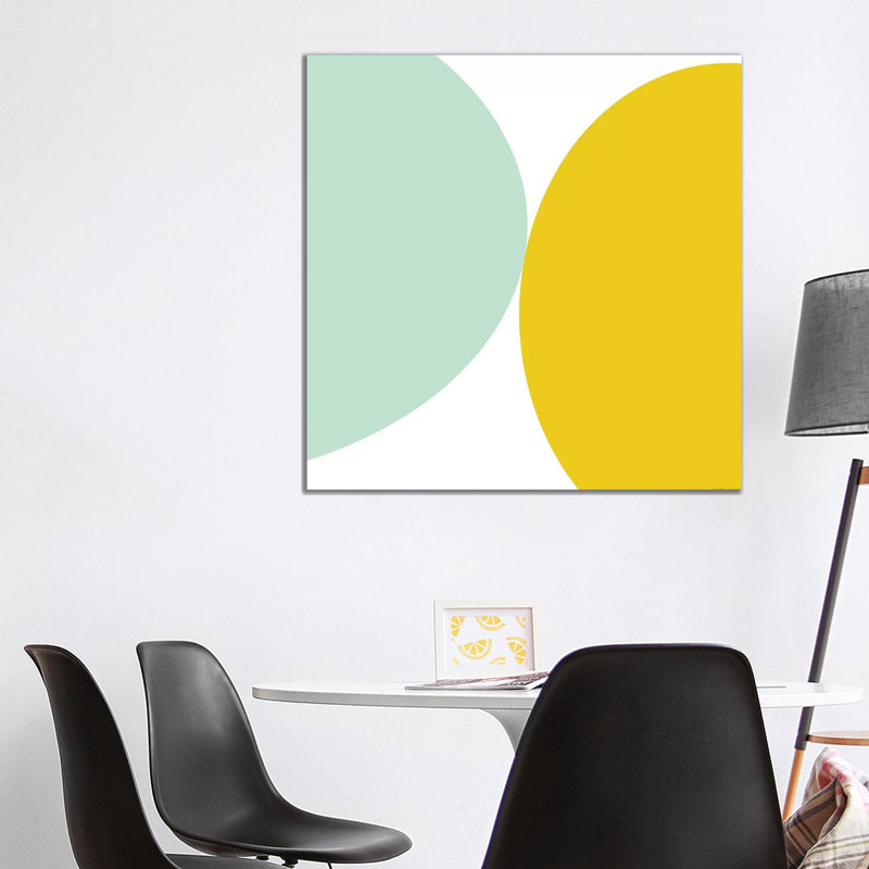 Blue And Yellow by Art Mirano - Wrapped Canvas Print, 93.98cm H x 93.98cm W x 1.905cm W