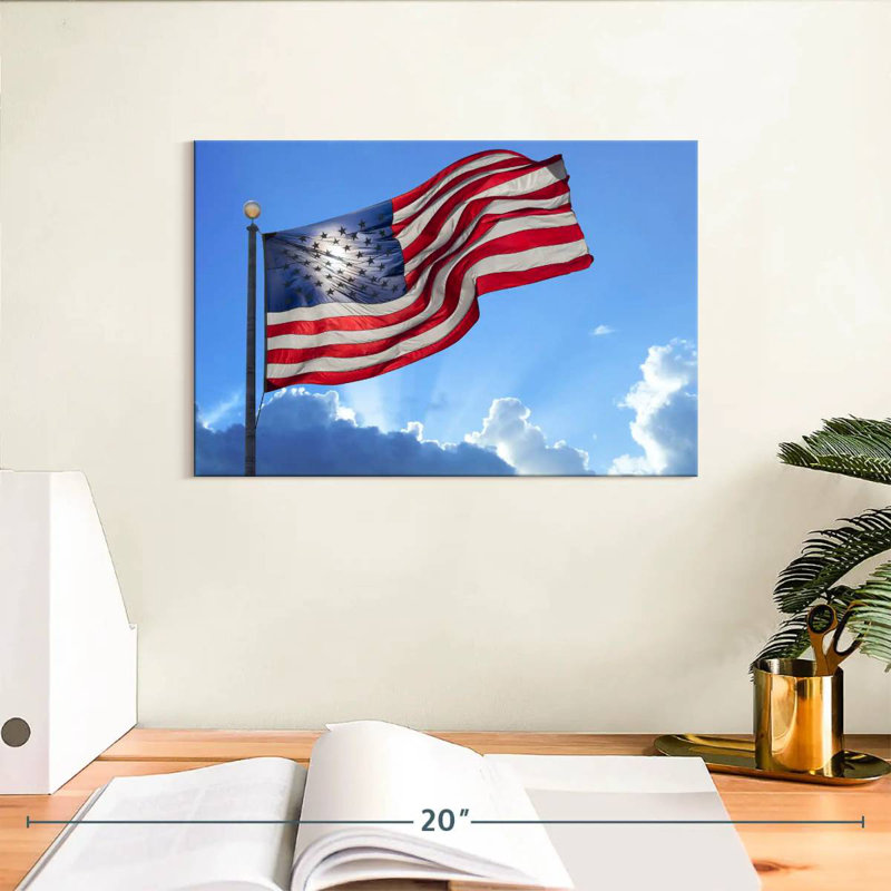 Flag Sky, 8" H x 12" W