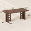 Bureau de direction 63 po, grand bureau d'ordinateur avec prise de courant-815030204