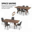 Ensemble de table de salle à manger moderne avec chaise de salle à manger-2121733140