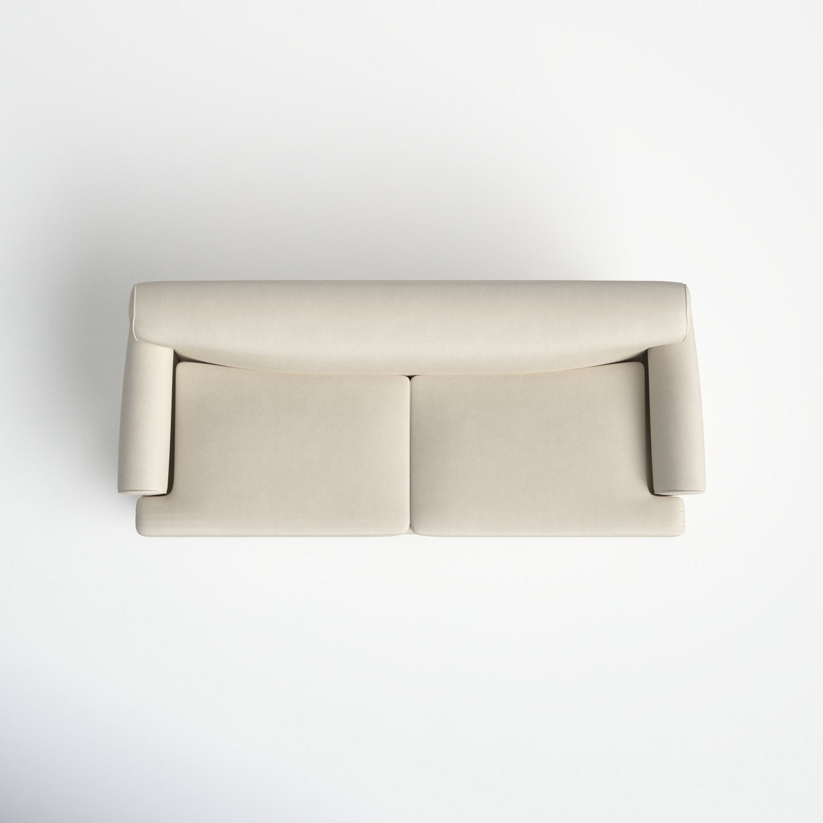 Harbor 88'' Upholstered Sofa, French Beige Velvet