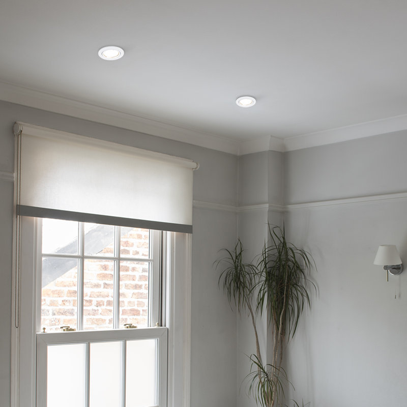 8.5cm Recessed Lighting Kit, Chrome, 3000K