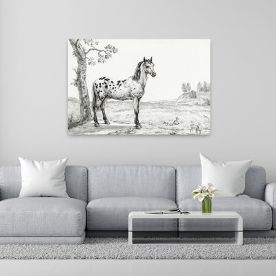 Art mural cheval rétro classique
