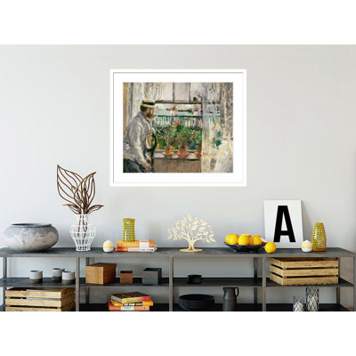 Eugene Manet (1834-92) on the Isle of Wight by Berthe Morisot - Framed Giclee Print