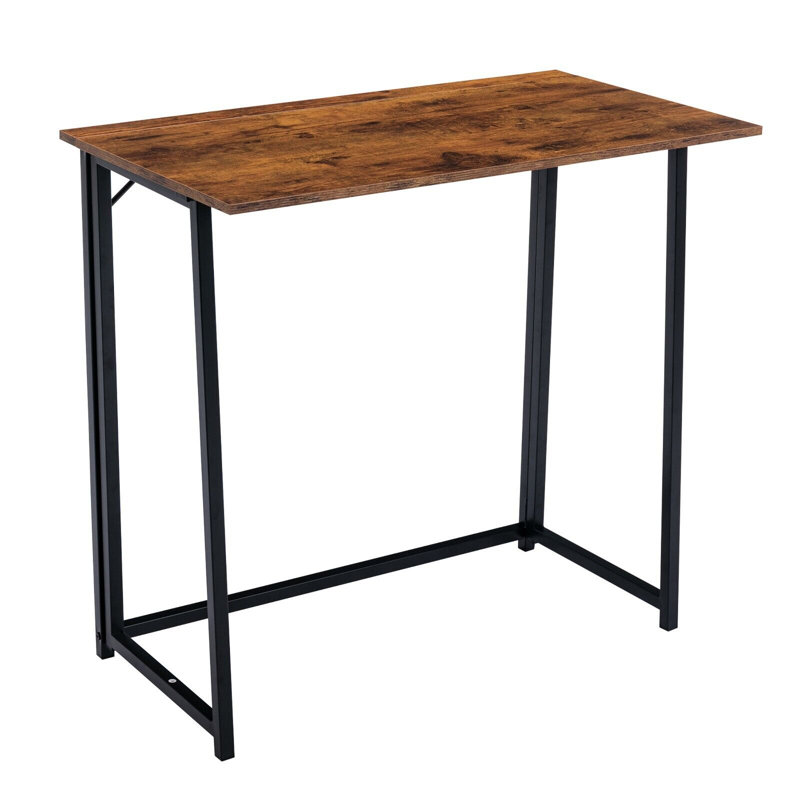 Fresca 80Cm W Rectangular Writing Desk, Brown