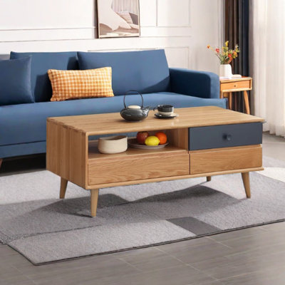Modern Minimalist Oak Coffee Table