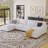 141.5'' U-Shaped Upholstered Sofas with Movable Ottoman-1190076564