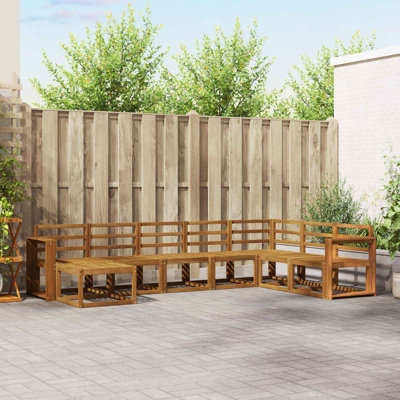 Vidaxl Outdoor Sofa Set Sectional Garden Furniture Terrace Seating Modern
