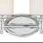Newberry 4-Light 30.25 inch Wide Chrome Transitional Bathroom Vanity Lighting Fixture, White Frosted Opal Glass Shade, Dimmable, LED Compatible, Reversible Over the Mirror Mounted Wall Sconce-585841606-630928509
