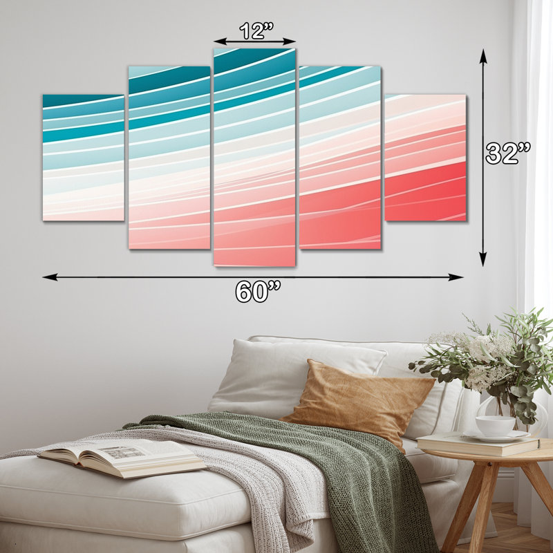 Clementa - Modern Geometric Canvas Print - 5 Panels