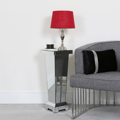 Sofa Side Table for Living Room Furniture, Mirrored Bed Side Table, Telephone End Table