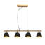 Luminaire suspendu en laiton 4 lumières 4 lumières pour îlot de cuisine (sans ampoules)