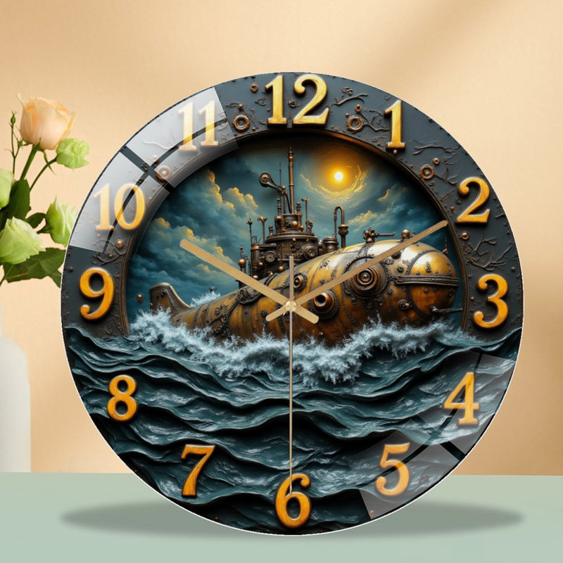Horloge murale rétro 12 po