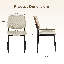 Chaises de salle à manger en similicuir avec structure en bois cintré - Chaises d'appoint rembourrées modernes, ensemble de 2, pour salle à manger, cuisine, café-1654328963