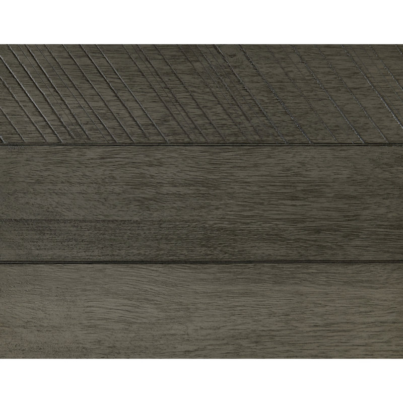 Table de chevet de chambre à coucher en trois tons gris - Placage de métal contemporain à trois tons