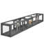 Tube pour animaux en bois 98 po, gris foncé, combinable avec 8 portes pour l'aire de jeu d'aventure avec chat gris