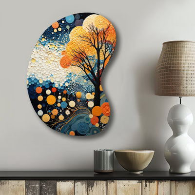 Colorful Mid Century Dynamic Duality V - Abstract Midcentury Boom Shape Irregular Metal Wall Decor