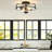 Boatner 2-Light Glass Shade Semi Flush Mount Ceiling Light